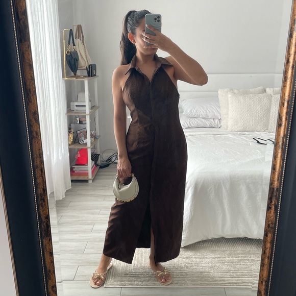 Showpo. | Dresses | Showpo Lillibelle Midi Dress Collared Button Down  Bodycon Dress In Chocolate | Poshmark